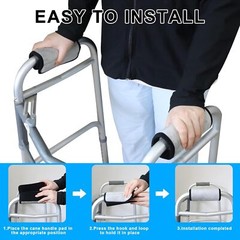 2 Pack Walker Handle Cushions Walker Grip Covers Pads Walker Padded Hand Grip Co