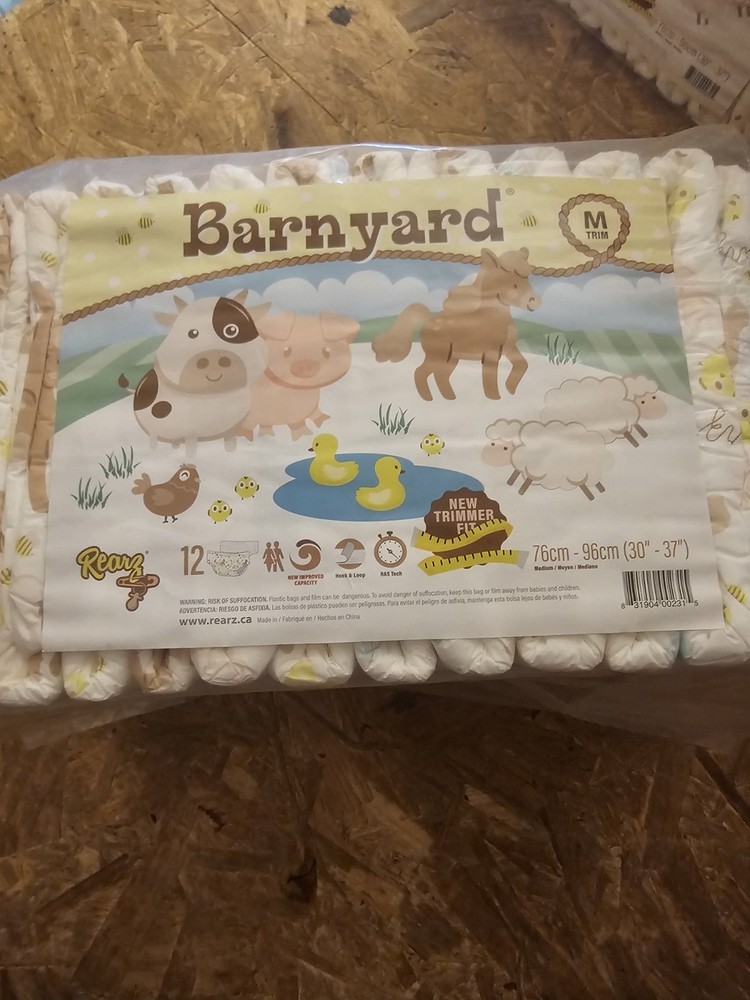 Rearz Barnyard Breifs Adult Diapers, 11000ML, Size Medium (30″-40″) Pack of 2