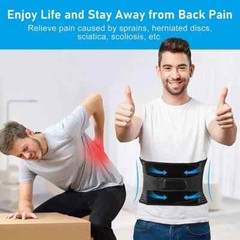 Adjustable Lower Back Brace Lumbar Support Waist Belt Men Women Pain Relief NEW