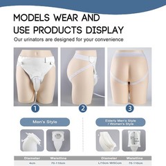 Wearable Urinal Bag Reusable Silicone External Urine Catheter Collector Bag Aids
