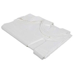 Disposable Plastic Aprons, 27.5 X 46 inches, Waterproof Bibs for Adults 100 Pack