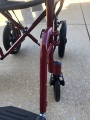 Medline MDS808200F3R 19in. Ultralight Transport Wheelchair – Red