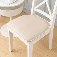 Trendy 40*43cm Seat Cushion Faux Leather Waterproof Chair Cushions Thickened Non
