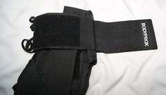 bodyprox ankle brace medium black hook and loop closure wrap under straps
