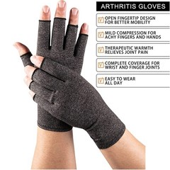 Medical Arthritis Gloves Compression Copper Pain Relief Hand Wrist Support Brace