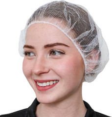 Disposable Honeycomb Nylon Hair Nets | Breathable | 1,000 Count [BLACK | BLUE |