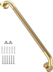 32″ anti Slip Shower Grab Gold Bathroom Grab Bar Knurled Bathroom Balance Bar