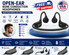 Bone Conduction Hearing Amplifier Bluetooth Open Ear Wireless Headphones USB-C