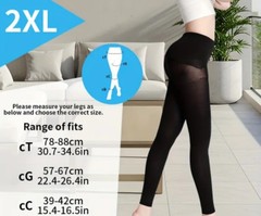 Unbranded Compression Footless Pantyhose Heavy Duty Sz 2X