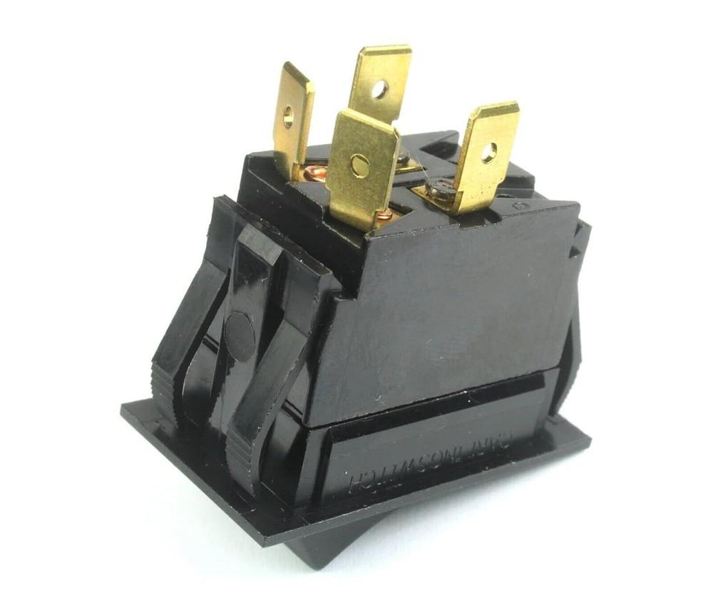 Crescor Op Rocker Switch 7/8 X 1-1/2 DPST 0808-116K, OEM 4 pin, Cres-cor
