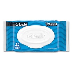 Cottonelle Flushable Cleansing Cloths, 1-Ply, 3.75 x 5.5, 42/Pack, 12 Packs/CT