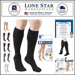 20-30 mmHg Knee High Compression Support Hose – Made in the USA for Optimal Care