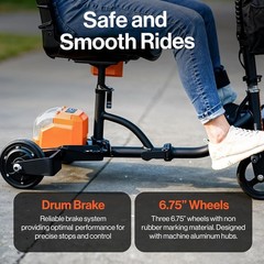 Compact & Reliable 3-Wheel Mobility Scooter – Supports 275 lbs, Li-Ion Battery