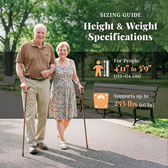 Lightweight Collapsible Walking Cane for Women Men Seniors Adjustable Walking