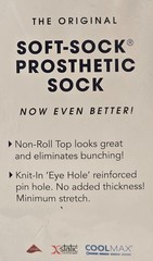 Knit-Rite 6 Ply Soft-Sock Prosthetic Sock-Now Even Better! Size 4S-New!