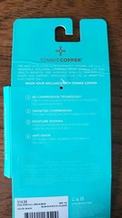 Tommie Copper Girls Core Full Arm Compression Sleeve Size XS Black Anti Odor