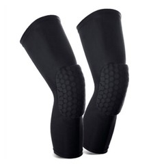 1 Pair 43cm Compression Long Sleeve Support Leg Knee Pad Brace Sport Pain Guard