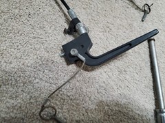 Tilt In Space Hand Levers cables quickie Ts wheelchair Left Right w 1 Pneumatic