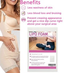 Lipo Foams Post Surgery, BBL Lipo Foam Pads 8”x11” Abdominal Foam Sheet for Usin