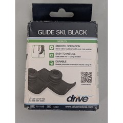 Drive Medical Walker Ski Glides BLACK 1 pair Model 10110B NEW