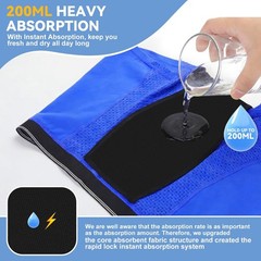 Men’s Leakproof Incontinence Boxer Briefs – 200ml Absorbent, Washable Cotton, 3