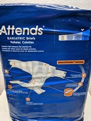 Attends Bariatric Briefs XXX-Large 70″-100″ 8 Pack New DD60 Advanced Dermadry