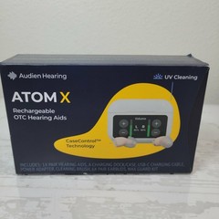 Audien Hearing ATOM X Rechargeable Hearing Aid UV Cleaning Charging Dock