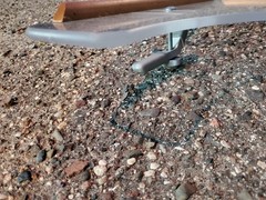 Sunrise Quickie Wheelchair Lap Tray Table Clear Tuffak Plastic XXL 23.5″ x 25.5″