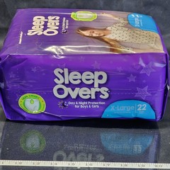 (4 Packages) Sleepovers by Cuties, Size: XL (85-140 lb) 4 bags of 22