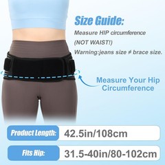 Sacroiliac SI Joint Hip Belt for Lower Back Comfortable, Support, Relieves Pain