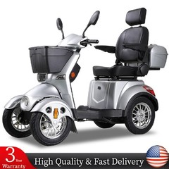 800W 4-Wheel Electric Mobility Travel Scooter for Adults&Seniors 60V 20Ah 15mph