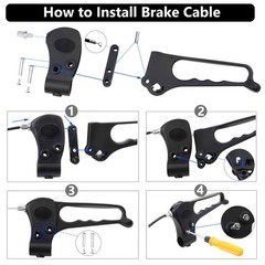 2 Packs Drive Rollator Brake Cable Parts – 41″ Universal Cable for Folding Wh…