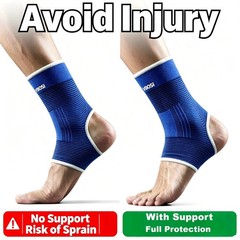 Ankle Support Brace Compression Sleeve Sports Running Gym Injury Pain Relief
