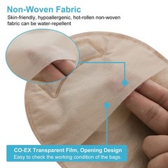 VLOOKUP 35 PCS Colostomy Bags,Ostomy Supplies,Two-Piece Drainable Pouches with