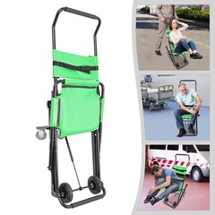 350LB Manual Stair Chair Foldable Emergency Stair Chair Portable Transport Chair