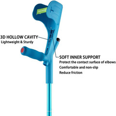 Forearm Crutches for Adults Foldable Knee Patients Mobility Aids for Childre and