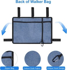 Universal Walker Bag w/ Cup Holder – Water Resistant Storage for Seniors