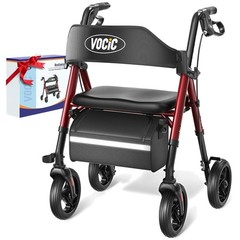 Z21 Rollator Walker: All Terrain, Ergonomic Seat, 8″ Wheels