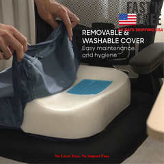 Sharper Image® Coccyx Seat Cushion Cooling Gel Memory Foam Extra Large Non-Slip