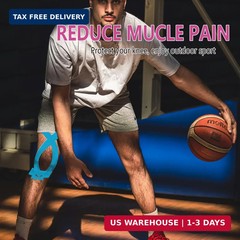 12 Count Precut Kinesiology Tape for Knees, Waterproof Knee Tape for Knee Pain R