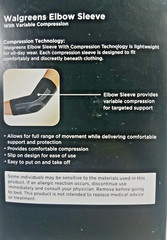 Walgreens ~Elbow Sleeve With Variable Compression ~Moderate Support ~Size: L-XL
