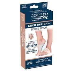 Copper Fit Arch Relief PLUS Compression Wrap with Orthotic Support for Plantar