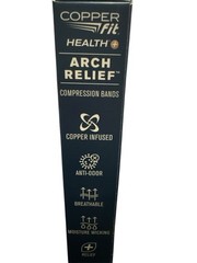 Copper Fit Arch Relief Plus Orthotic Support Adjustable Compression Fit Any Shoe
