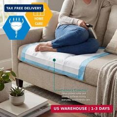 Medpride Disposable Underpads 17“ x 24“ (100-Count) Incontinence Pads, Bed Cov