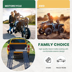 Rampa para motocicleta de 2,3 m (7,5 pies) y 340 kg (750 lb)