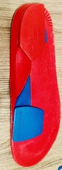 Vasyli Medical Red High Density 3/4 length heat-moldable orthotic insoles.