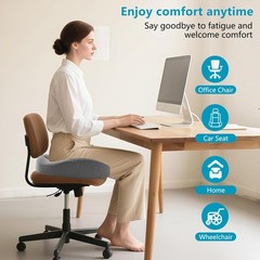 Cushion Lab Patented Pressure Relief Seat Cushion for Long Sitting Hours