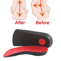 Plantar Fasciitis Orthotic Insoles Shoe Inserts High Arch Support Flat Feet Pads