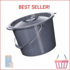 Medline Commode Bucket with Lid and Handle Case