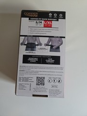 Copper Fit Black Back Pro Compression & Support Adjustable Straps L / XL NEW
